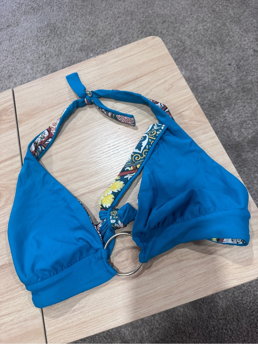 BECCA vintage boho y2k festival Halter Bikini Top - Picture 6 of 6